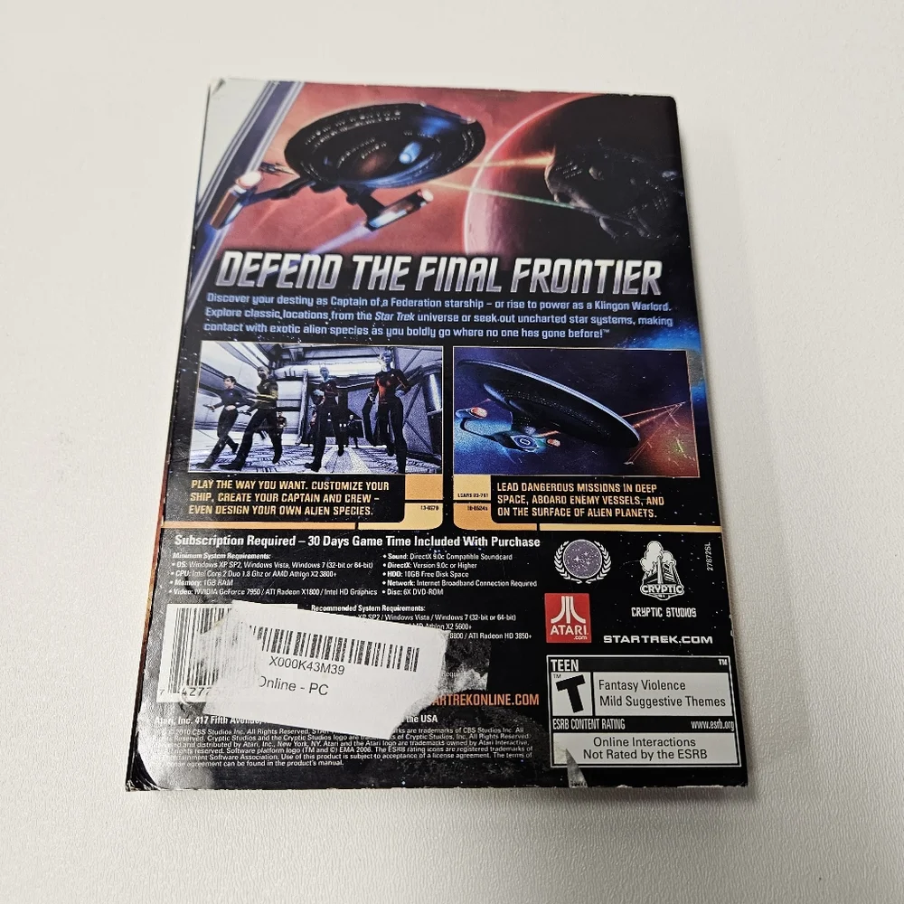 Star Trek Online PC DVD-ROM Video Game